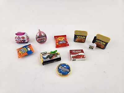 #ad Lot of 10 Zuru Mini Brands Assorted Food Candy Jello Toys Spam Metal Machines $9.99