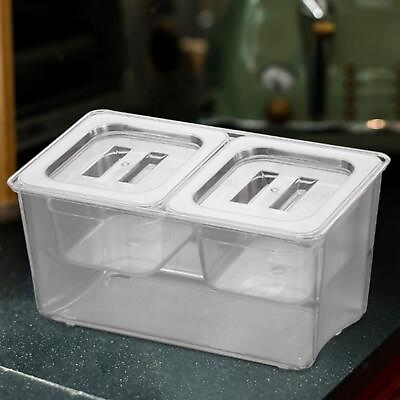 #ad Chilled Condiment Caddy Removable Containers for Salad Buffet Outdoor Party $31.59