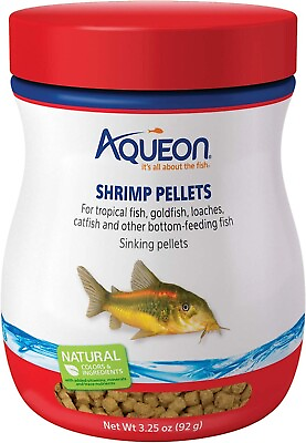 Aqueon Shrimp Pellets Sinking Food for Tropical Fish amp; more 3.25oz US SELLER $4.68