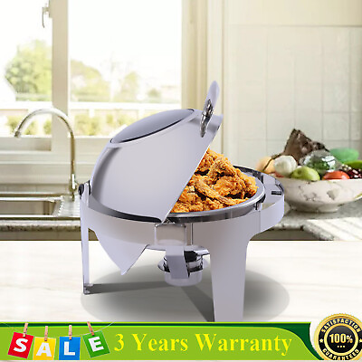 #ad Roll Top Electric Chafing Dish Buffet Food Warmer For Party 400W Stainless Steel $101.74