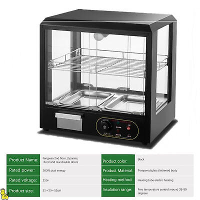 #ad Commercial Food Display Case 110V Pastry Display Case 2 Tier $348.37