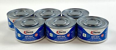 #ad Sterno Chafing Fuel Can Safe Heat 2 Hours 3.8 oz Set of 6 $20.00