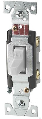 #ad 20a Toggle Light Switch WhiteNo CS120W Cooper Wiring Devices Inc $10.49