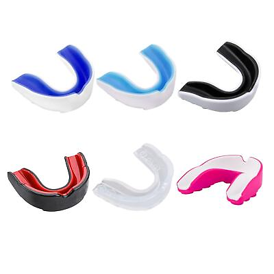 #ad Football Boxing Gum Mouth Guard Rugby Mouthguard Mouth Piece New $7.48