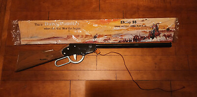 #ad 1964 RARE Vintage Daisy 55 Lever Action Cork Play Rifle Target Set $114.99