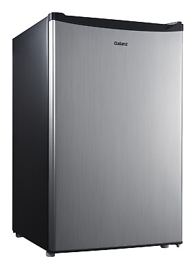 Mini Fridge Small Refrigerator Freezer 4.3 Cu Ft Single Door Compact Stainless $179.00