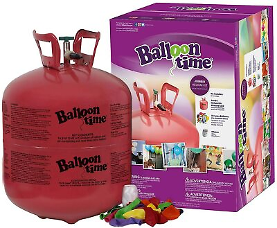 Balloon Time Helium Tank Balloon Kit Boxed 50 Balloons Party Decor $55.90