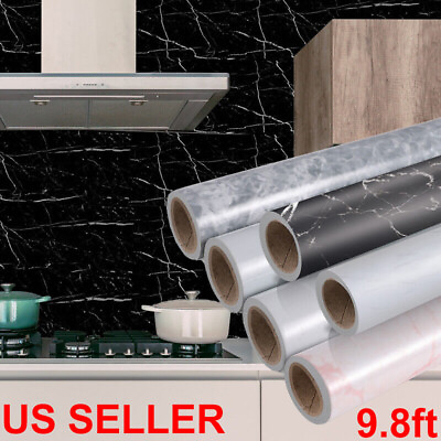Self Adhesive Marble Wallpaper Peel amp; Stick Contact Paper for Kitchen Countertop $10.59