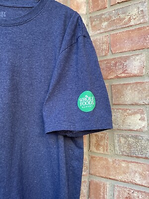 #ad #ad Whole Foods Unisex Recycled Fabric Team Member Gray T Shirt XL w Logo on Sleeve $7.99