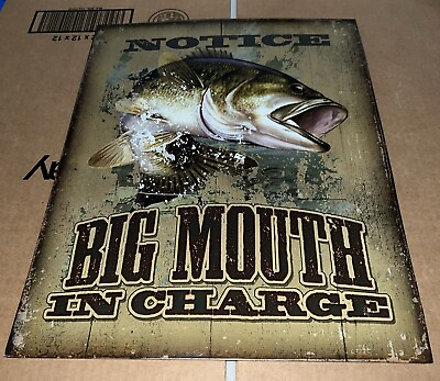 #ad Wild Wings “Notice Big Mouth In Charge” By David Wenzel USA Made 🇺🇸 12.5 X 16” $8.99