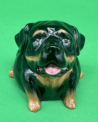 #ad Kevin Francis Face Pot The Sweet Rottweiler $22.00