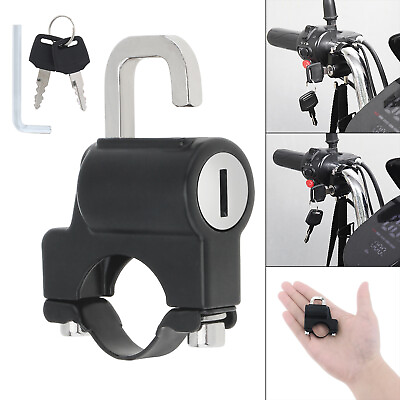 #ad #ad Universal Helmet Lock Anti Theft Padlock for 22mm Motorcycle Motorbike Handlebar $8.00