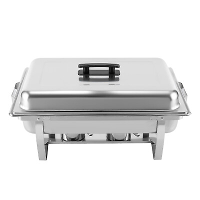 #ad #ad Chafing Dish Buffet Set Stainless Steel Warming Container 3 Pan Food Warmer Food $49.88
