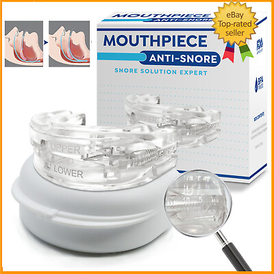 #ad 2024 Anti Snoring Mouth GuardDevice Sleep Aide Adjustable Mouth Free Buds US $14.79