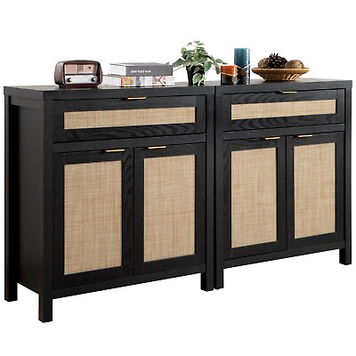 #ad Sideboard Storage Buffet Cabinet with Drawer Cupboard for Dining Living Room $284.99