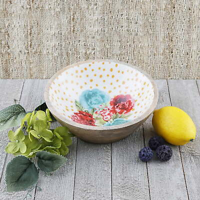 #ad #ad Enamel 7 inch Salad Bowl Set of 2 Blossom Jubilee $20.00