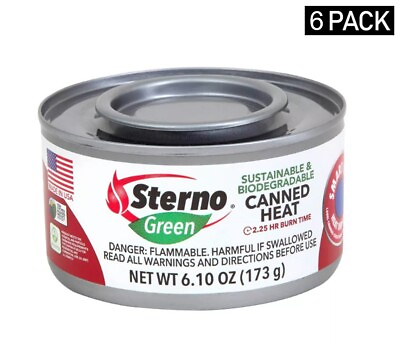 #ad #ad Sterno Products Canned Heat Ethanol Gel Chafing Fuel LOT OF 6 $39.95