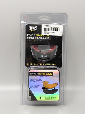 #ad Everlast Evershield Single Mouth Guard 1400003 Duel Layer Technology w Case $17.00