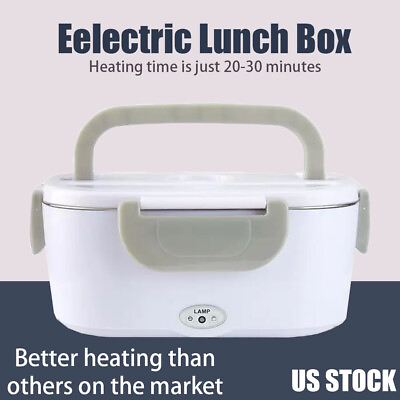 #ad 2 in 1 Portable Lunch Box Food Heater Electric Lunch Box Upgraded Sealing Ring $34.40