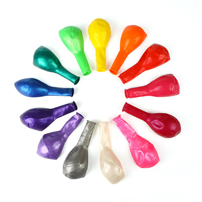 100pcs 12 inch Balloon Latex All Colors for Wedding Birthday Bachelorette Party $7.99