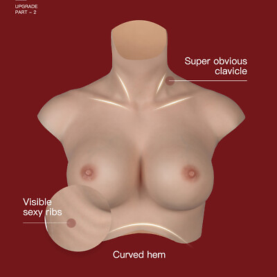 #ad Realistic Oversize Silicone Breast Forms Fake Boobs Large Frame Crossdresser C H $159.99