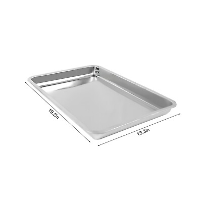 #ad 6Pcs Stainless Steel Steam Prep Table Hotel Buffet Food Pans Full Size 1.3quot; NEW $24.94