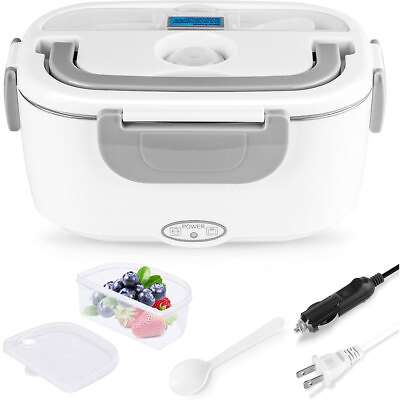 #ad 12 V Portable Hot Food Warmer Electric Car Truck RV Oven Heated Lunch Box Stove $37.59