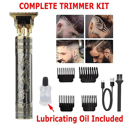 #ad Professional Hair Clippers Trimmer Cutting Beard Cordless Barber Shaving Machine $6.95