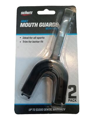 #ad 2 Pack Schutt Adult Football Mouth Guard With Strap $12.99