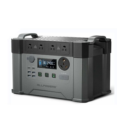ALLPOWERS 2400W Portable Power Station Solar Generator 30A RV for Home Backup $158.80