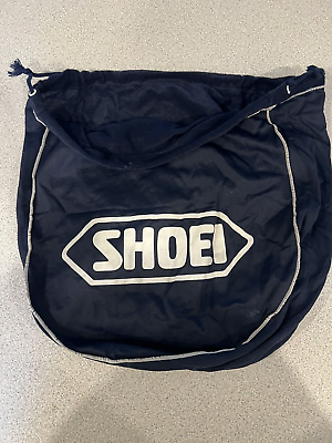 #ad Shoei Motorcycle Motocross Helmet Bag Blue Drawstring C $20.00