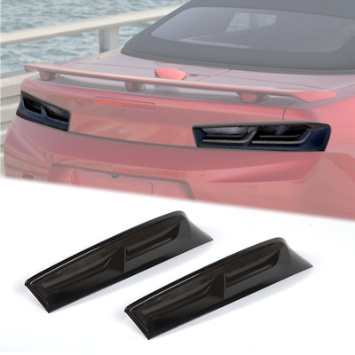 Smoked Tail Light Covers Rear Light Guards Trim For Chevrolet Camaro 2016 2018 $78.99
