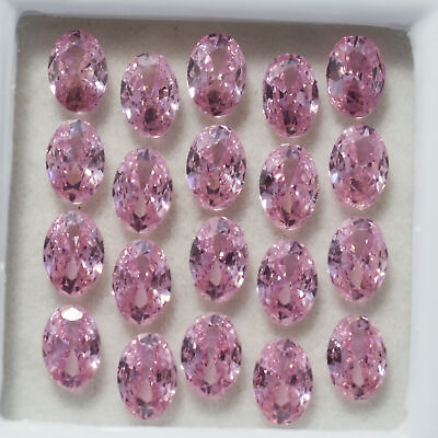 12 Pcs Natural Pink Sapphire CERTIFIED Oval Shape Loose Gemstone 7x5 MM Lot $15.48