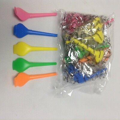 100 Multi Color 4quot; TALL COBRA MALE Mouth Pieces Hookah Pipe Hose Disposable Tips $9.48