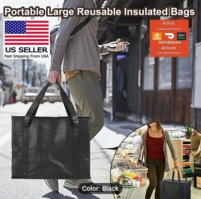 #ad #ad Insulated Food Delivery Hot Bag For Catering Grocery Large Order L17xW11×H14quot; $15.95