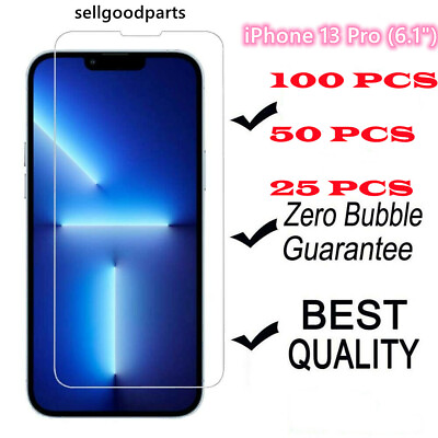 #ad Wholesale Bulk Lot Tempered Glass Screen Protector for iPhone12 13 14 15 Pro Max $32.99