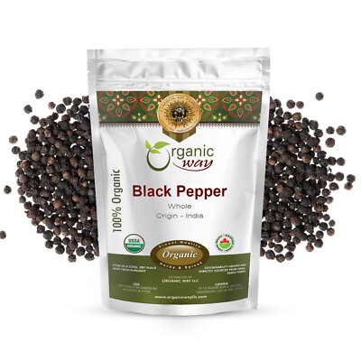 #ad #ad Organic Way Whole Black Pepper Grinder Refill Kosher amp; USDA Certified $17.99