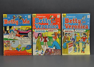 #ad Vtg Archie Series Comic Book Lot Betty and Me Betty and Veronica Archies Girls $11.24