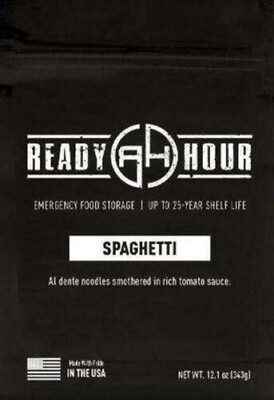 #ad Spaghetti Emergency Survival Food Pouch Meal 25 Year Shelf Life 8 Servings Bag $14.29