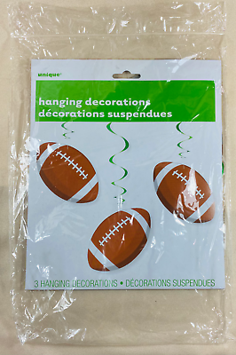 #ad #ad Unique Brand Hanging Football Decoration Pack of 3 College Pro Football Tailgate $3.05