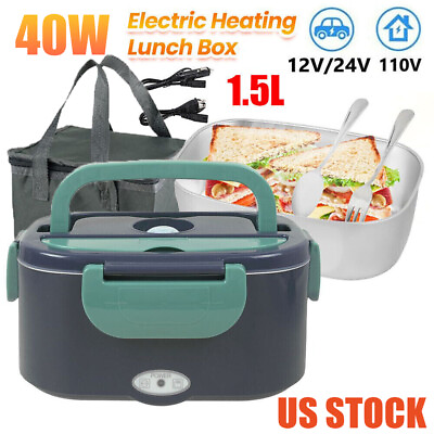 #ad Upgrade 2 in 1 Car Truck Home 1.5L Capacity w Airtight Lid Portable Food Warmer $39.56