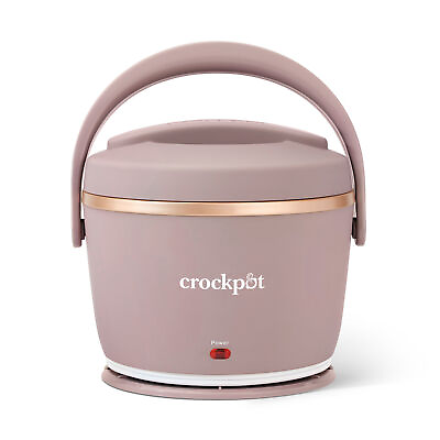 #ad Crockpot 20 oz. Lunch Crock Food Warmer Sphinx Pink Easy to Carry Portable $36.31