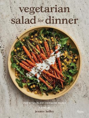 #ad Jeanne Kelly Vegetarian Salad for Dinner Hardback $43.68