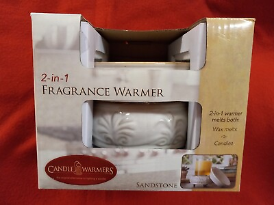 #ad #ad New in Box 2 in 1 quot;Sandstonequot; Candle Warmers Etc. Ceramic Candle Warmer amp; Dish $18.00