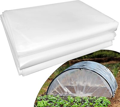 #ad 5 Year 6 Mil Clear Plastic Greenhouse Poly Farm Film 20 ft. Wide Various Lengt $208.23