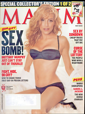 #ad MAXIM Magazine May 2005 **Cover: Brittany Murphy** $8.75
