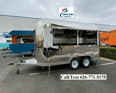 #ad NEW Electric Mobile Food Trailer Enclosed Concession Retro Vintage Style 4 Hitch $23203.44