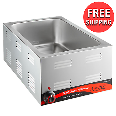 Commercial 12quot; x 20quot; Full Size Electric Countertop Food Cooker Warmer 120V 1500W $136.34