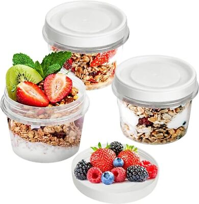 #ad 3 Pack Food Storage Containers with Lids 16 oz Small Plastic Containers D... $20.62