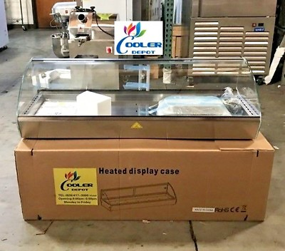 NEW 44quot; Dry Warmer 6 Pan Curved Display Case Bakery Deli Hot Food Showcase $845.32